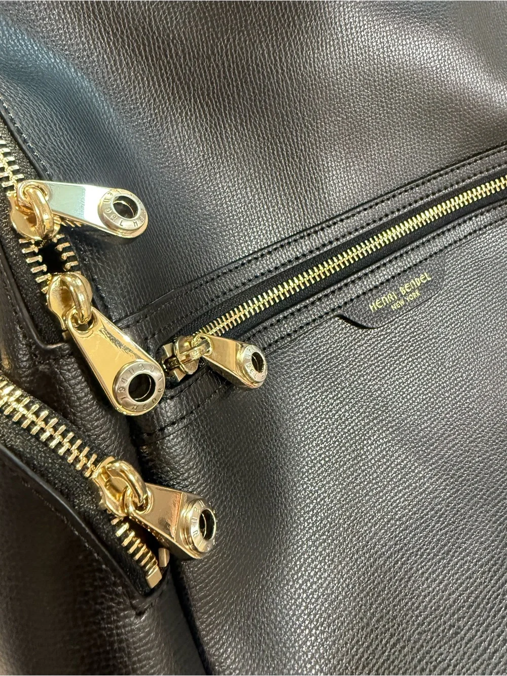 NWOT! henri bendel  Backpack in Black Saffiano Leather